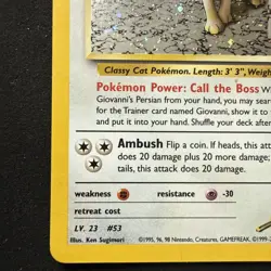 Pokemon TCG Giovanni's Persian 8/132 Gym Challenge Holo Rare Unlimited - Image 5