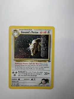 Pokemon TCG Giovanni's Persian 8/132 Gym Challenge Holo - Image 1
