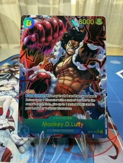 Monkey D. Luffy OP11-118 SEC Alt Art A Fist of Divine Speed One Piece English NM - Image 1