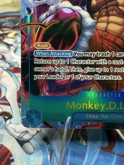 Monkey D. Luffy OP11-118 SEC Alt Art A Fist of Divine Speed One Piece English NM - Image 5