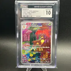 CGC 10 Sawsbuck 074/071 AR Art Rare Cyber Judge sv5M Pokemon Card - Image 1