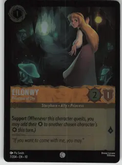 Disney Lorcana TCG Eilonwy - Princess of Llyr Cold Foil Whispers in the Well 7 - Image 1
