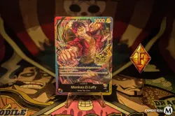 ONE PIECE TCG MONKEY D. LUFFY RARE 3RD ANNIVERSARY PROMO ALT ART ST01-012 NM - Image 1