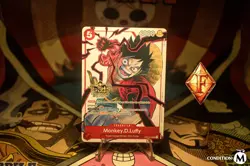 ONE PIECE TCG MONKEY D. LUFFY RARE 3RD ANNIVERSARY PROMO ALT ART ST01-012 NM - Image 1