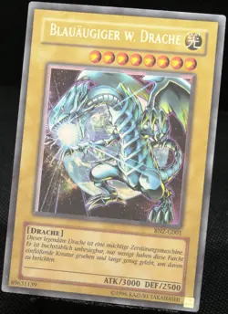 Yu-Gi-Oh! Blauaugiger W. Drache BNZ-G001 Ultra Rare [EX-NM] Promo | DE 2002 - Image 3