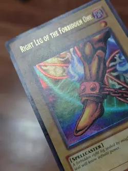 MP! Right Leg of the Forbidden One LOB-120 Ultra Rare Unlimited Yugioh - Image 2