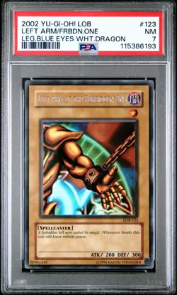 2002 Yu-Gi-Oh! LOB-120 English Left Arm Of The Forbidden One PSA 7 Vintage Mint - Image 1