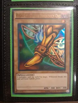 Yu-Gi-Oh! Exodia LOB-120 Right Leg Of The Forbidden One. Condition Is LP - Image 2