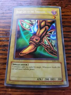 PL Right Leg of the Forbidden One LOB-120 Ultra Rare Unlimited Yugioh - Image 1