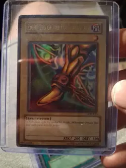 Yu-Gi-Oh! TCG Right Leg Of The Forbidden One LOB 120 - Image 1