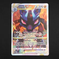 Pokemon TCG Card Lucario VSTAR SWSH291 Crown Zenith ETB Promo - NM - Image 1