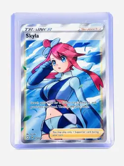 2021 Pokemon TCG Skyla Holo Ultra Rare Full Art Card Shining Fates 072/072 MT/NM - Image 1