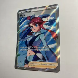 Pokemon TCG Skyla Holo Ultra Rare Full Art Card Shining Fates 072/072 - NM! - Image 4