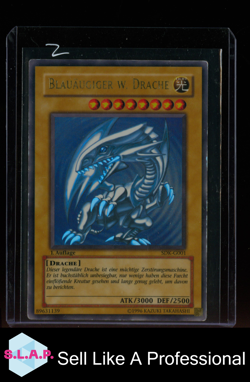 BLAUAUGIGER W. DRACHE YU-GI-OH! SDK-G001 2002 STARTER DECK: KAIBA ULTRA RARE DE - Image 1
