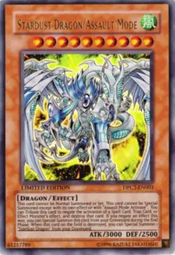 Yugioh-Stardust Dragon/Assault Mode-Ultra Rare-Limited Edition-DPCT EN003 (LP) - Image 1