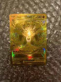 Mega Lucario Ex 188/132 Mega Evolution Gold Hyper Rare Pokemon TCG Card English - Image 3
