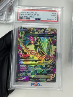 PSA 9 M RAYQUAZA #105 FULL ART 2015 EX XY ROARING SKIES POKEMON full art - Image 1
