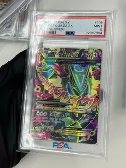 PSA 9 M RAYQUAZA #105 FULL ART 2015 EX XY ROARING SKIES POKEMON full art - Image 3