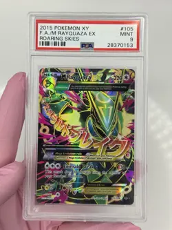 PSA 9 M RAYQUAZA #105 FULL ART 2015 EX XY ROARING SKIES POKEMON full art - Image 1