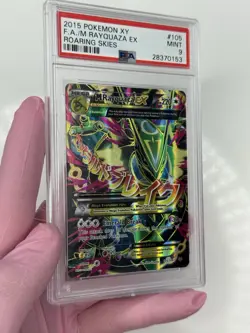 PSA 9 M RAYQUAZA #105 FULL ART 2015 EX XY ROARING SKIES POKEMON full art - Image 4
