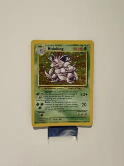 Pokemon TCG Nidoking 11/102 Card Holo Unlimited Rare Original Base Set 1999 MP - Image 1