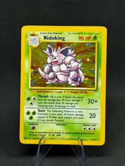 Nidoking - 11/102 - Pokemon TCG Base Set Unlimited Holo Rare Card WOTC MP - Image 1