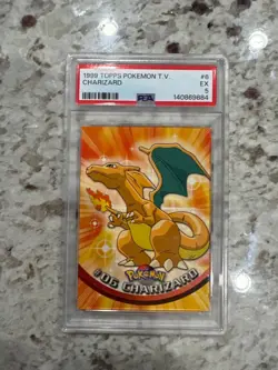 Pokemon-1999 TOPPS Pokemon T.V. Charizard PSA 8 (550) - Image 1