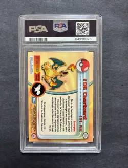 Pokemon-1999 TOPPS Pokemon T.V. Charizard #6 PSA 8 NM-MT - Image 2