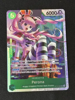 Perona - OP14-033 -One Piece TCG English - The Azure Sea's Seven SR Foil - Image 1