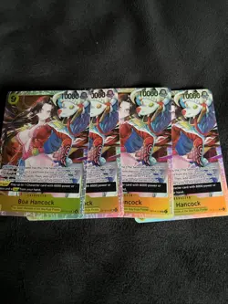 One Piece CCG TCG Boa Hancock SR OP14-112 The Azure Sea’s Seven X4 Playset - Image 1