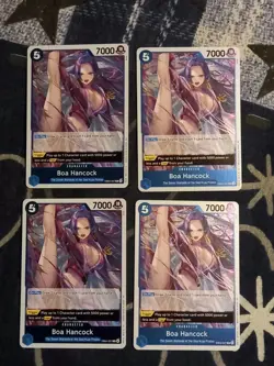 Boa Hancock 4xPlayset EB04-027 R/OP14 The Azure Sea’s Seven – One Piece TCG - Image 1