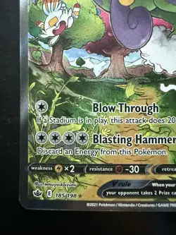 Pokemon Tornadus V (Alternate Full Art) SWSH06: Chilling Reign 185/198 (NM) - Image 4