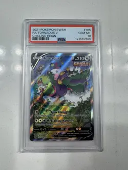 2021 Pokemon SWSH Chilling Reign Tornadus V Alt Alternate Art 185/198 PSA 10 - Image 1