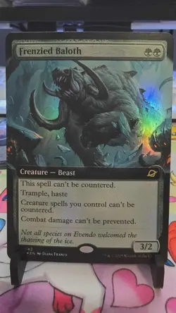 MTG Frenzied Baloth R 0342 Extended Art FOIL Edge Of Eternities EOE EN NM - Image 1