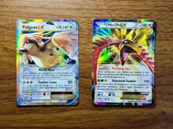 Pokemon Card Pidgeot Ex 64/108 and Ho-Oh Ex 92/122 XY Lot - US Seller - Image 1