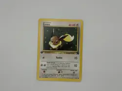 1st Edition Eevee 55/82 Team Rocket Pokemon Card Rare Non Holo Pokemon - Image 1
