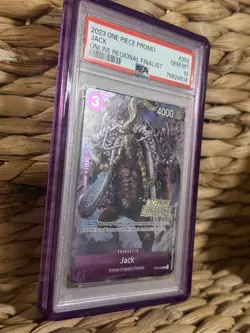 2023 One Piece Jack ONLINE Regional Finalist Card PSA 10 POP 24 English RARE - Image 2