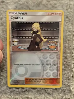 Cynthia 119/156 Reverse Holo Regional Championships Stamped Pokemon Card - Image 1