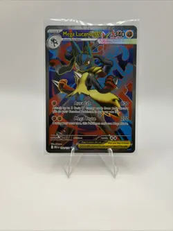 Pokemon TCG Mega Lucario EX 160/132 Mega Evolution Ultra Rare Holo NM Card - Image 1