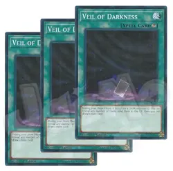 Yugioh - Veil of Darkness x 3 - 1st Edition NM - Plus Free Holographic Card - Image 1