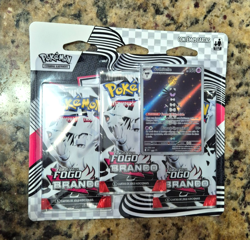Pokemon TCG White Flare 3 pack blister Gothitelle promo card - Portuguese BR - Image 1