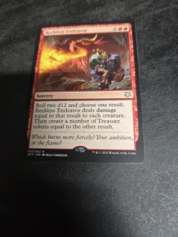 1x Reckless Endeavor Near Mint English Forgotten Realms Commander MTG Magic Card - Image 1