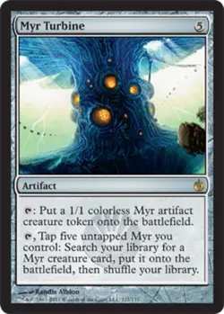 MTG magic cards 1x Myr Turbine Mirrodin Besieged Light Play, English - Image 1