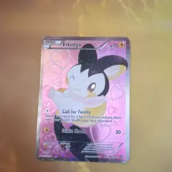 Pokemon Emolga Full Art Holo Basic Card Legendary Treasures RC23/RC25 70HP - Image 1