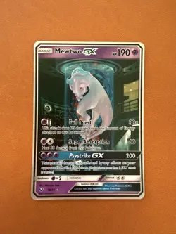 Pokemon Mewtwo GX TCG Shining Legends Holo Card 78/73 Secret Rare - Image 1