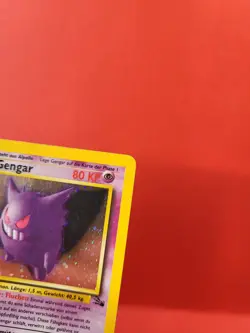 Pokemon Karte/card - Gengar 5/62 - Fossil Holo 1. Edition DE - Excellent-NM - Image 3