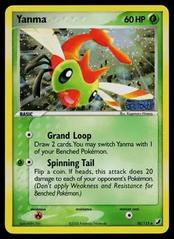 Pokemon Card - Yanma Unseen Forces 50/115 Reverse Holo Stamped - Image 1