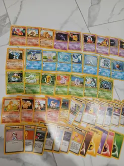Pokemon TCG Base Set card lot of 51 cards. 1999 Vintage Pokemon. Good Condition - Image 1