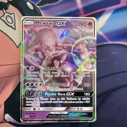 Pokemon TCG Mewtwo GX Black Star Promo Card SM196 NM/M Condition - Image 1