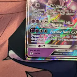 Pokemon TCG Mewtwo GX Black Star Promo Card SM196 NM/M Condition - Image 4